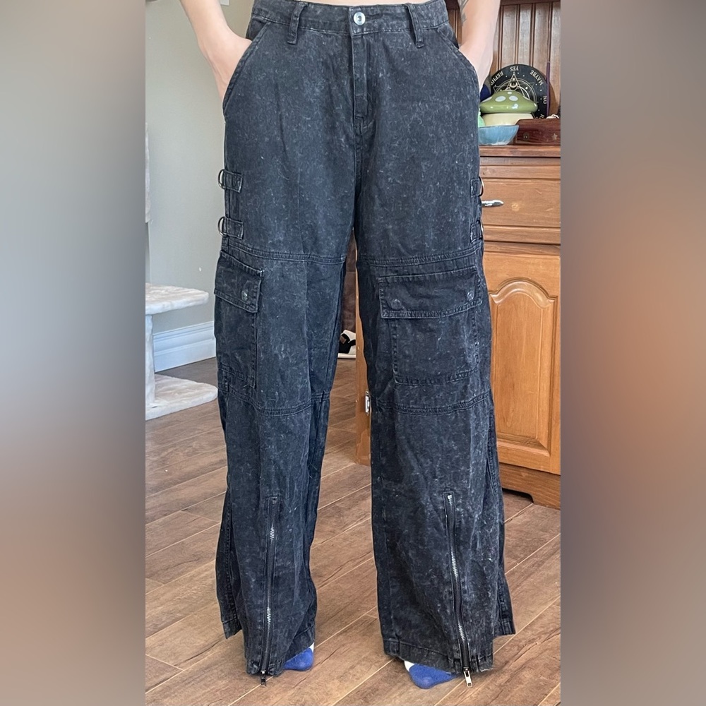 Hot Topic Black Cotton Pants